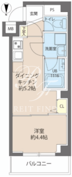 レオーネ秋葉原 201 間取り図