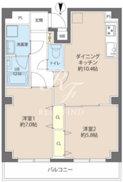 レオーネ秋葉原 501 間取り図