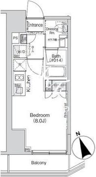ベルビュー新橋 904 間取り図