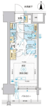 エスタート品川南大井 909 間取り図