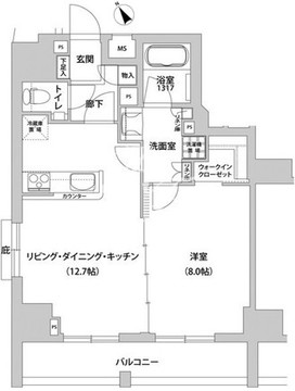 メトロステージ上野 901 間取り図