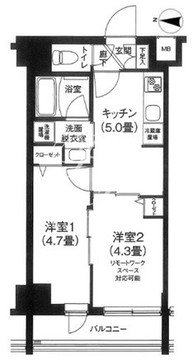 ティモーネグランデ田端ドゥーエ 402 間取り図