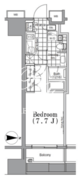 ザ・パークハビオ蔵前 1003 間取り図