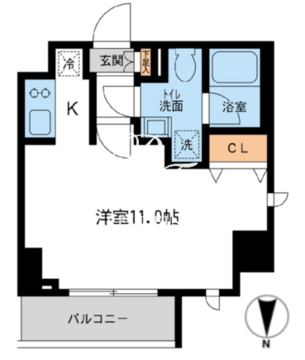 プライムアーバン住吉2 507 間取り図