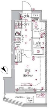 クレイシア大井町 1106 間取り図