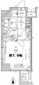ディアレイシャス菊川 803 間取り図