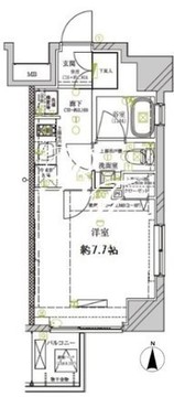ディアレイシャス菊川 304 間取り図