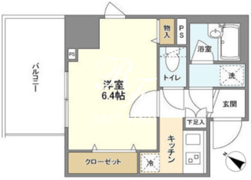 リテラス白金台ヒルズ 801 間取り図