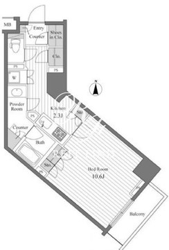 フィールA渋谷 215 間取り図