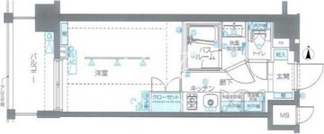 ズーム品川南 202 間取り図