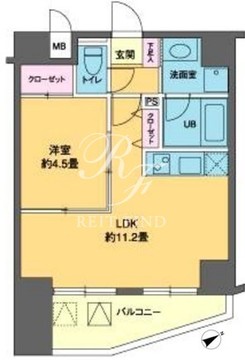 カスタリア北上野 507 間取り図
