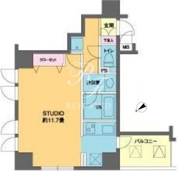 カスタリア北上野 1405 間取り図