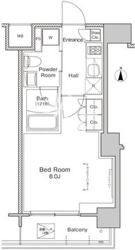 プラウドフラット南品川 209 間取り図