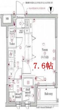 スカイコートグランメゾン御殿山 212 間取り図