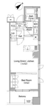 コンフォリア東池袋ウエスト 505 間取り図