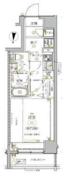 ガリシア錦糸町4 302 間取り図
