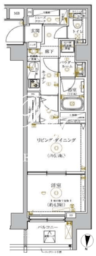 ガリシア錦糸町4 303 間取り図