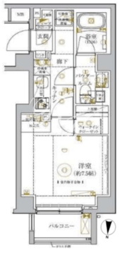 ガリシア錦糸町4 902 間取り図