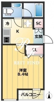 C-SQUARE Rin 401 間取り図