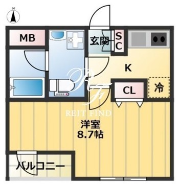 C-SQUARE Rin 402 間取り図