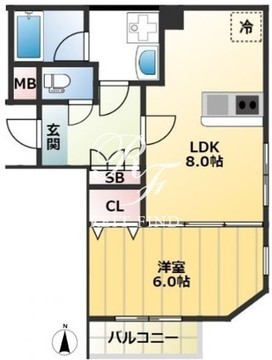 C-SQUARE Rin 303 間取り図