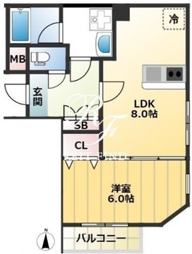 C-SQUARE Rin 503 間取り図