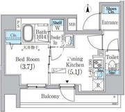 プライムブリス上野元浅草 601 間取り図