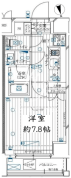 レガリス用賀 206 間取り図