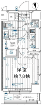 レガリス用賀 406 間取り図