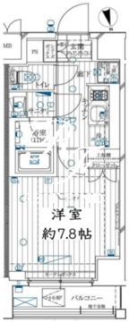 レガリス用賀 706 間取り図