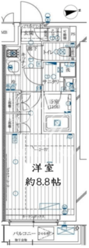 レガリス用賀 204 間取り図