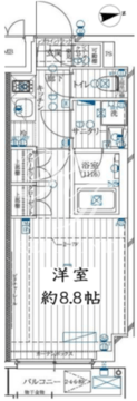 レガリス用賀 203 間取り図