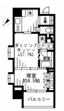 レジディア池尻大橋 1101 間取り図