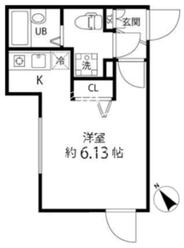 ブランシェ神楽坂 104 間取り図