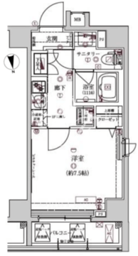 アルテシモモーレ 601 間取り図