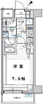 シーフォルム不動前 202 間取り図