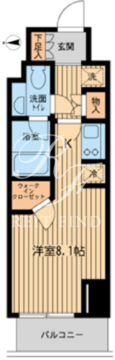 ファインアドレス新御徒町 1102 間取り図