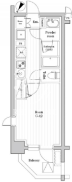 神宮北参道レジデンス 1201 間取り図