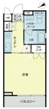 ベルファース新橋 404 間取り図