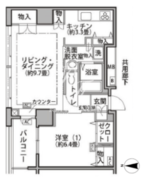 東雲キャナルコートCODAN 19-1004 間取り図