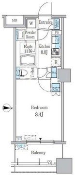 パークキューブ亀戸 910 間取り図
