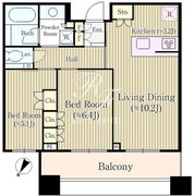 テラス渋谷美竹 613 間取り図