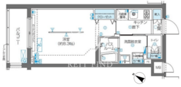 ズーム北新宿 301 間取り図