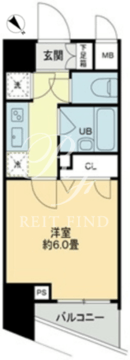 クロスレジデンス蒲田 417 間取り図