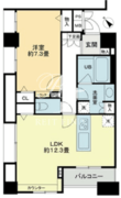 クロスレジデンス蒲田 1602 間取り図 ?>