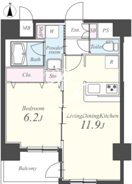 ドムス両国 201 間取り図