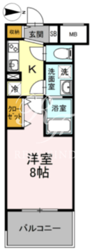 D-room早稲田 308 間取り図