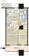 パークシティ大崎ザタワー 906 間取り図