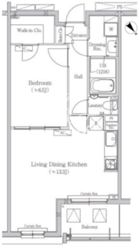 ヒューリックコート元代々木 121 間取り図