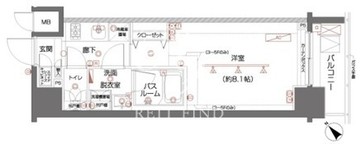 ズーム都立大学 305 間取り図